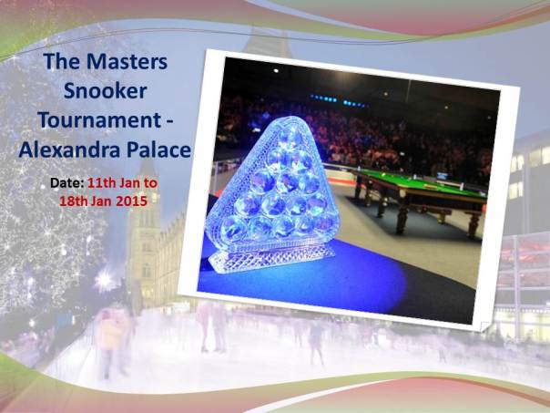 The Masters Snooker Tournament - Alexandra Palace